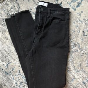 VERVET BY FLYING MONKEY Black Ankle Cropped Jeans